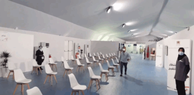 Inauguration d'un smart  vaccinodrome  à Salé (En direct)
