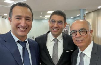Passation des pouvoirs entre Othman El Ferdaous, Chakib Benmoussa et Mehdi Bensaid