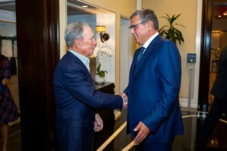 Climat : Akhannouch et Jazouli à la rencontre de Mike Bloomberg