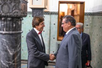 Akhannouch reçoit le ministre-président de la Wallonie