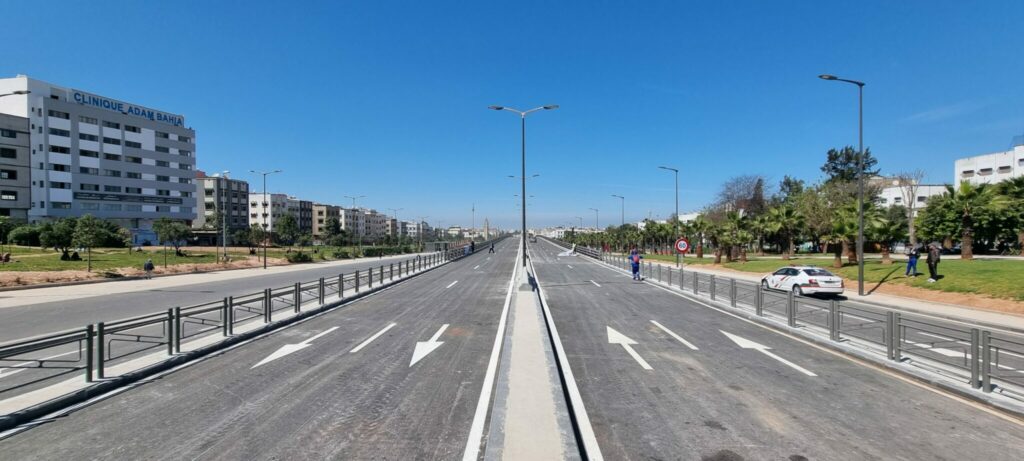 Ouverture à la circulation du nouveau pont de dénivellation du bd Mohammed VI à Casablanca