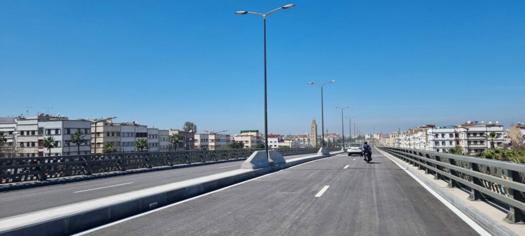 Ouverture à la circulation du nouveau pont de dénivellation du bd Mohammed VI à Casablanca