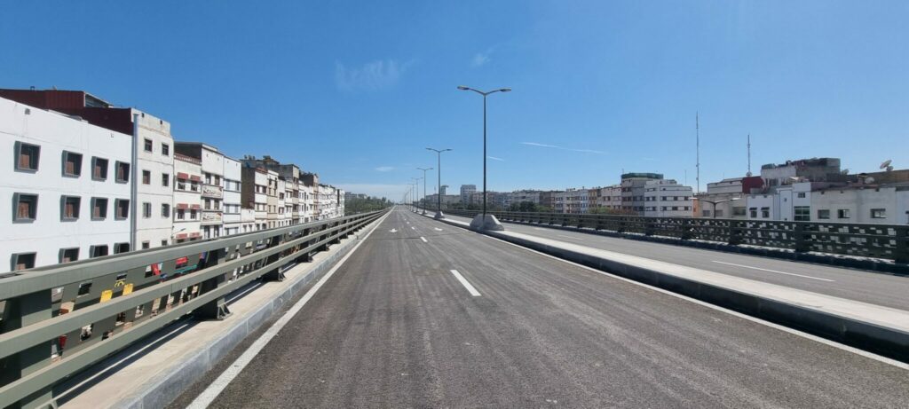 Ouverture à la circulation du nouveau pont de dénivellation du bd Mohammed VI à Casablanca