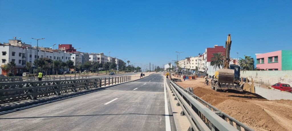 Ouverture à la circulation du nouveau pont de dénivellation du bd Mohammed VI à Casablanca