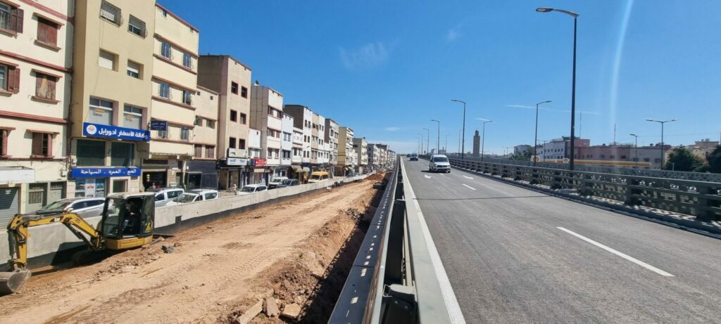 Ouverture à la circulation du nouveau pont de dénivellation du bd Mohammed VI à Casablanca