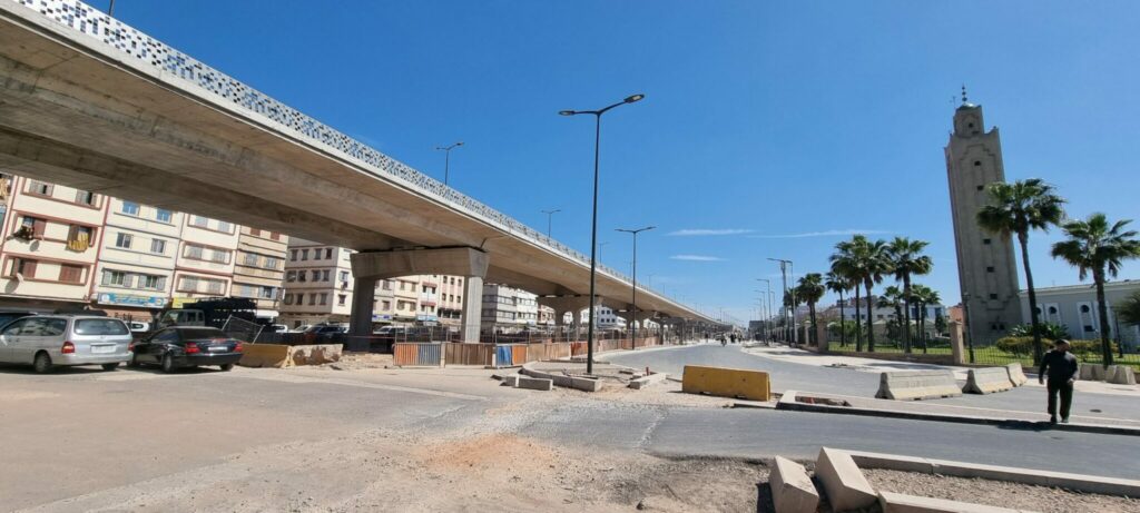 Ouverture à la circulation du nouveau pont de dénivellation du bd Mohammed VI à Casablanca