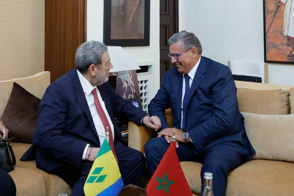 Akhannouch reçoit le Premier ministre de Saint-Vincent et les Grenadines