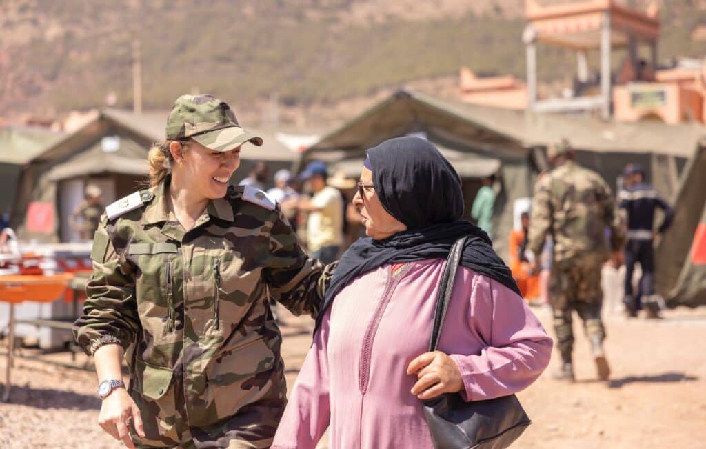 Séisme. Dans la province d'Al Haouz, le dispositif des Forces armées royales (en images)