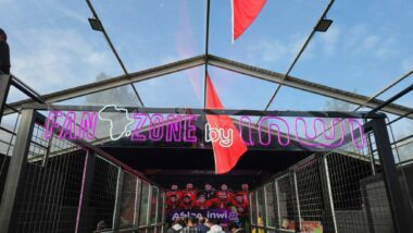 Ambiance dans la Fan Zone Inwi avant le match Maroc-Tanzanie