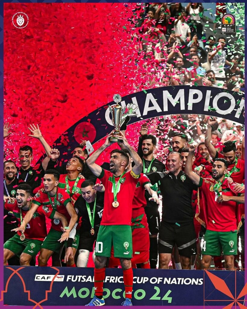 En images, la victoire marocaine à la CAN de Futsal 2024