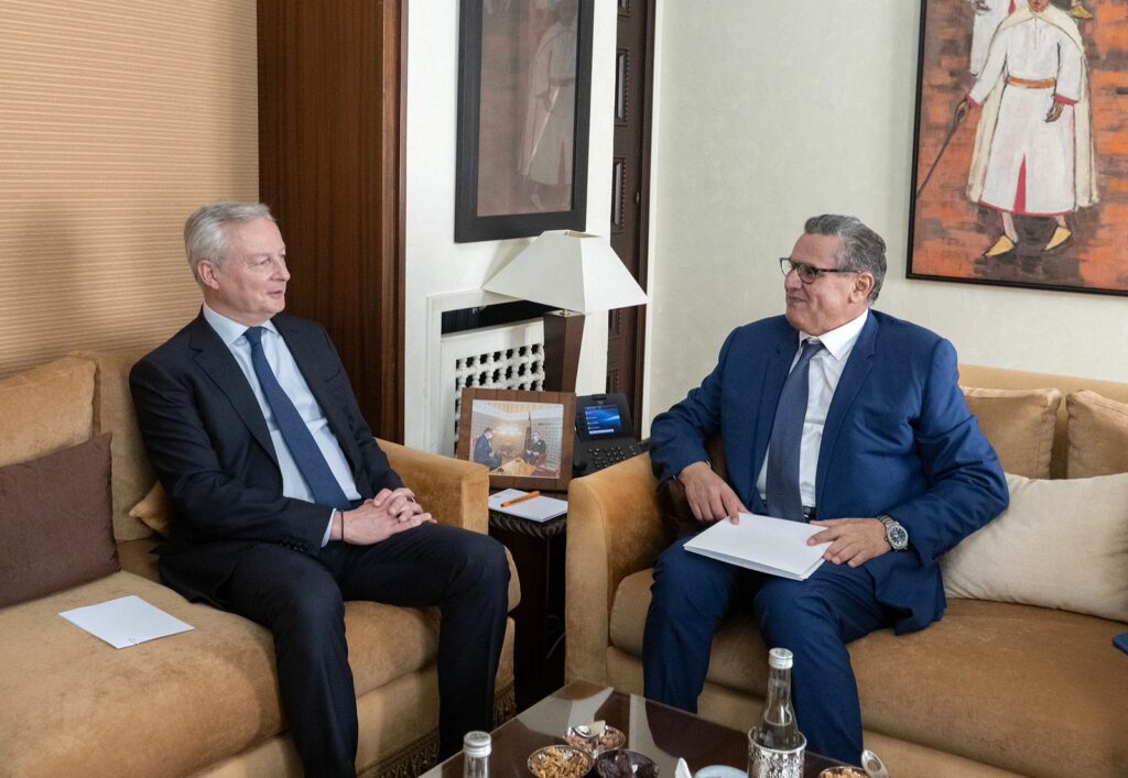 Aziz Akhannouch s’entretient avec Bruno Le Maire