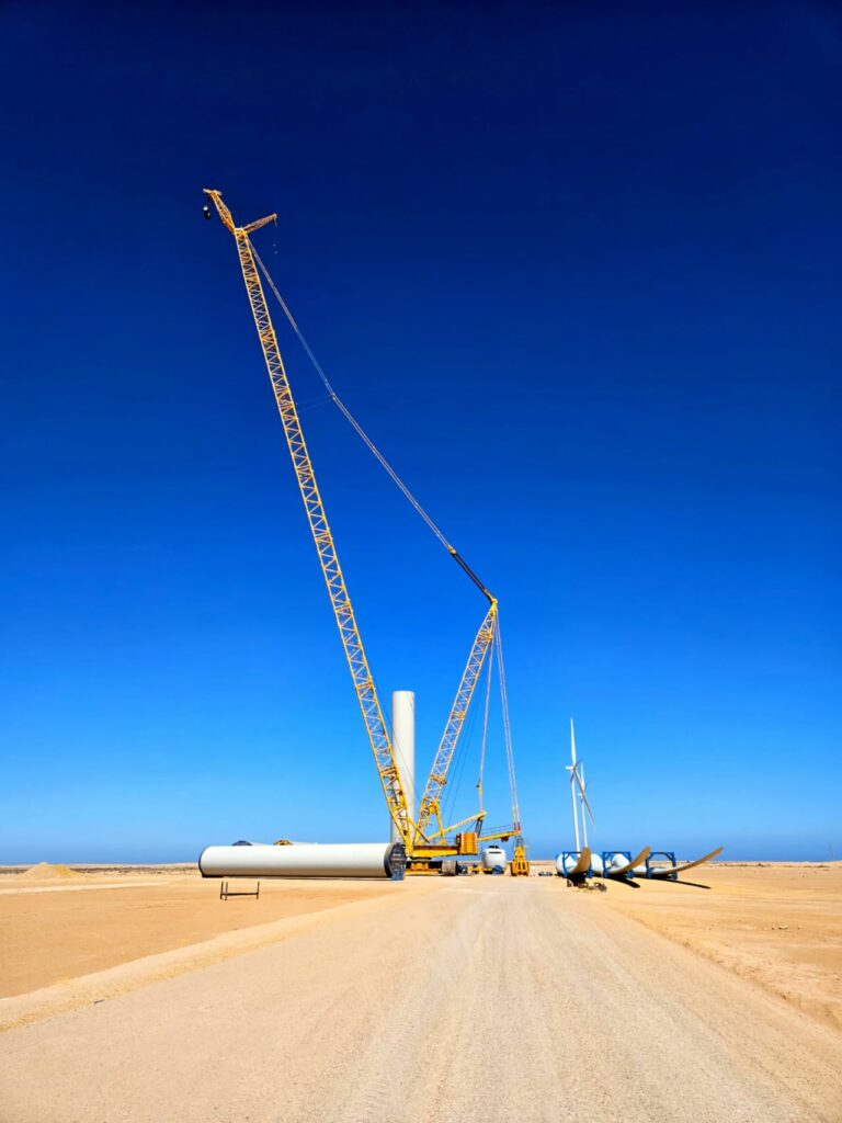En images, les travaux de construction de la station de dessalement de Dakhla