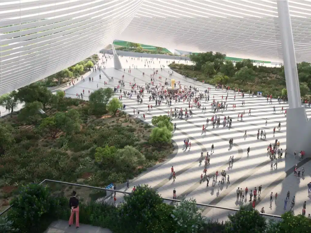 Stade Hassan II à Casablanca. Nouvelles images et explications du cabinet Populous