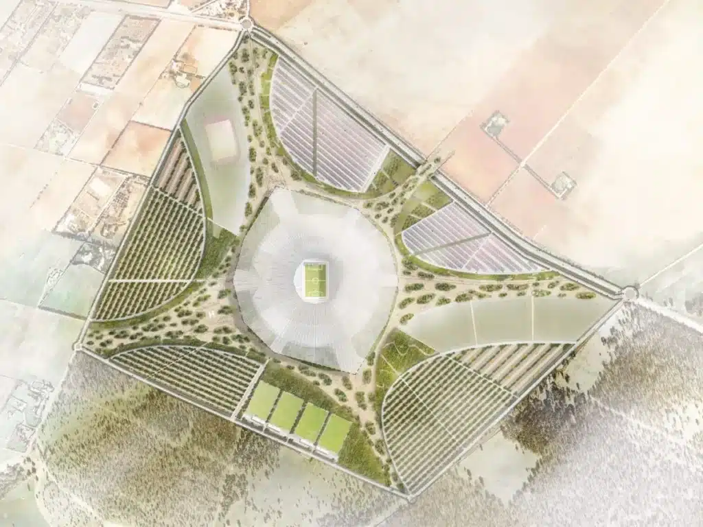 Stade Hassan II à Casablanca. Nouvelles images et explications du cabinet Populous