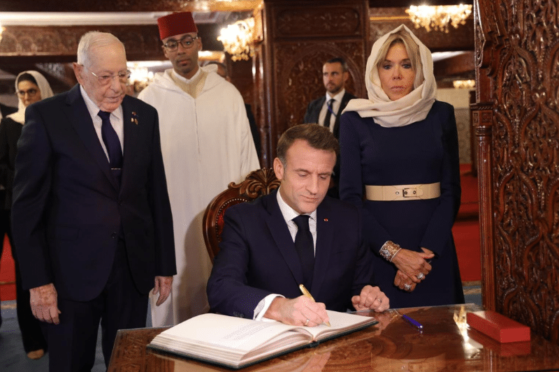 Retour en images sur le deuxième jour de la visite d'État d'Emmanuel Macron au Maroc