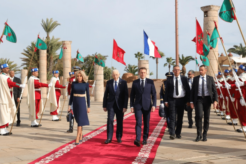 Retour en images sur le deuxième jour de la visite d'État d'Emmanuel Macron au Maroc