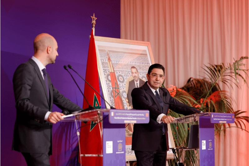 Retour en images sur le deuxième jour de la visite d'État d'Emmanuel Macron au Maroc