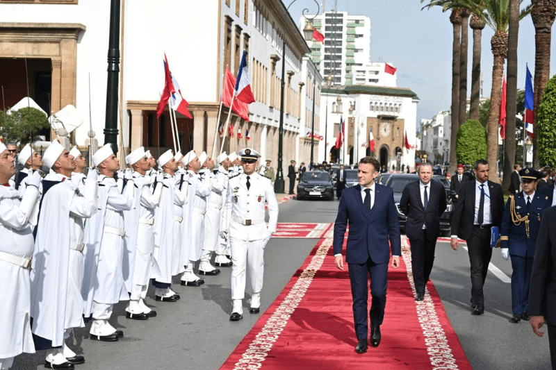 Retour en images sur le deuxième jour de la visite d'État d'Emmanuel Macron au Maroc