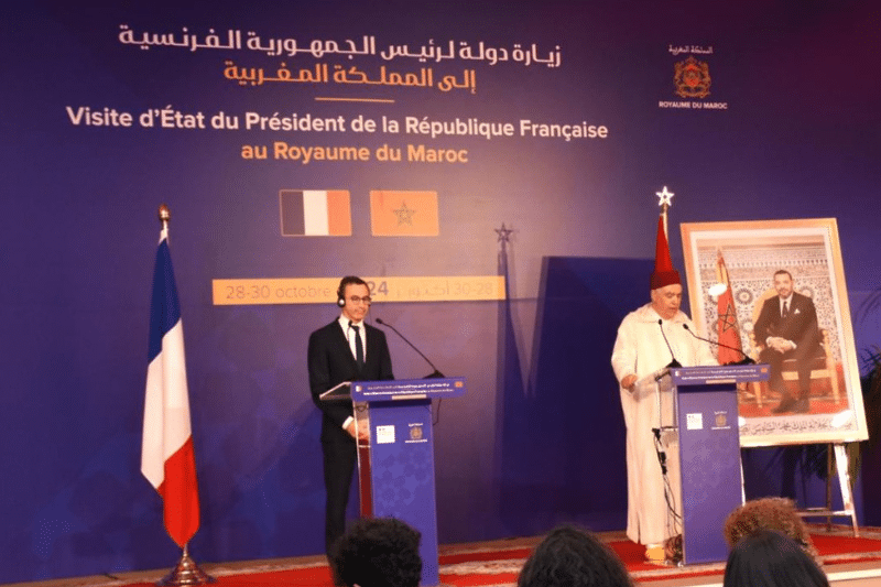 Retour en images sur le deuxième jour de la visite d'État d'Emmanuel Macron au Maroc