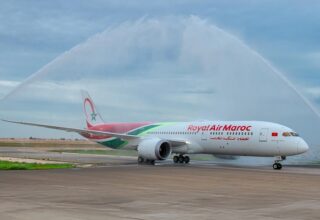 Arrivée du nouveau Dreamliner de la RAM à Casablanca