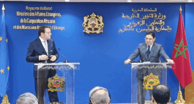 Nasser Bourita reçoit le commissaire européen à la politique de voisinage et à l'élargissement Olivér Várhelyi