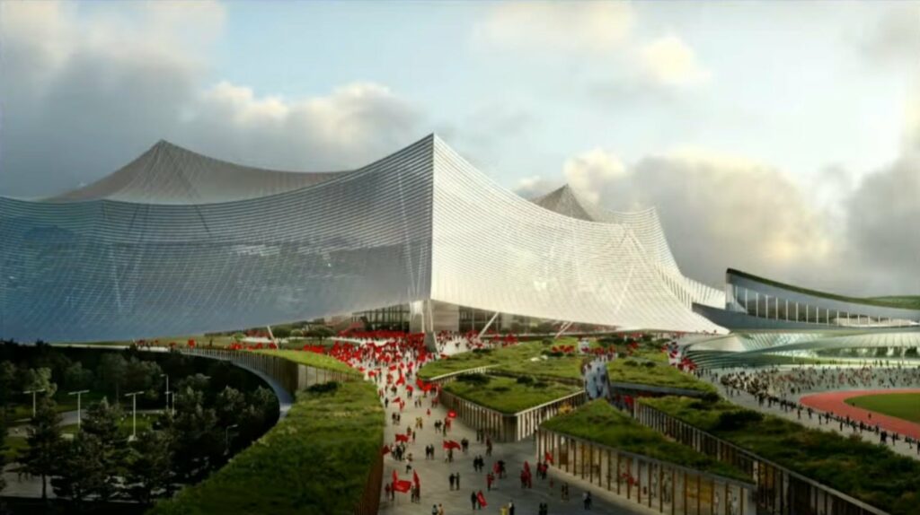 Stade Hassan II : l’avancée du chantier révélée par de nouvelles images