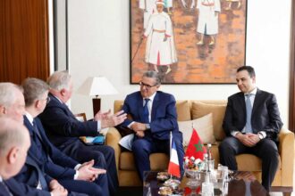 Aziz Akhannouch reçoit Gérard Larcher, président du Sénat français