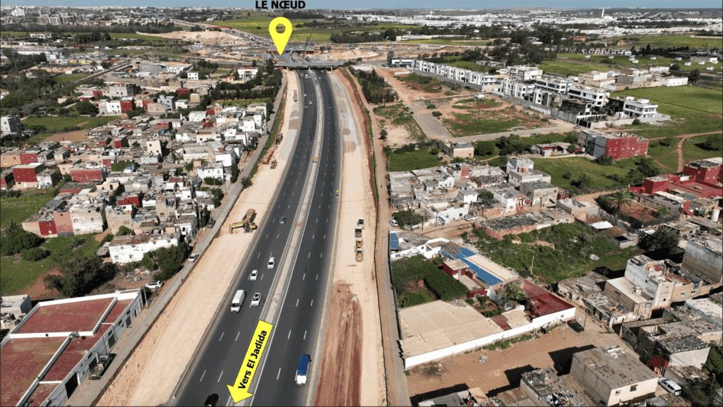 Tit Mellil-Berrechid, Aïn Harrouda et Sidi Maârouf : trois chantiers autoroutiers majeurs en images