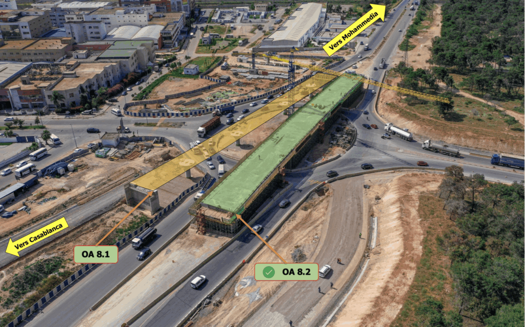 Tit Mellil-Berrechid, Aïn Harrouda et Sidi Maârouf : trois chantiers autoroutiers majeurs en images