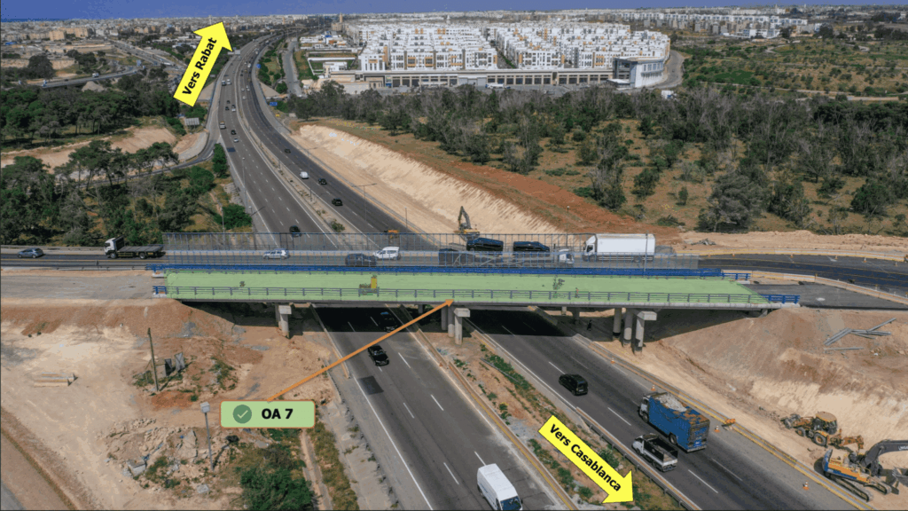 Tit Mellil-Berrechid, Aïn Harrouda et Sidi Maârouf : trois chantiers autoroutiers majeurs en images