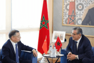 Aziz Akhannouch s'entretient avec un responsable du Parti communiste chinois