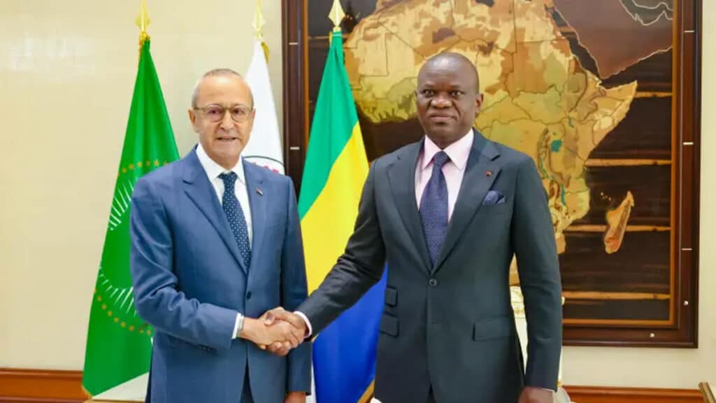 Mohammed Bouzoubaa, DG de TGCC, reçu par le président gabonais Brice Oligui Nguema au palais présidentiel