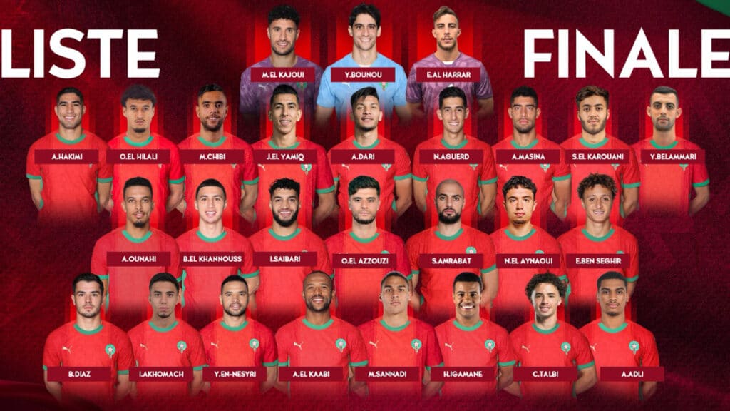 Liste de Walid Regragui: 27 joueurs marocains contre le Niger et la Zambie