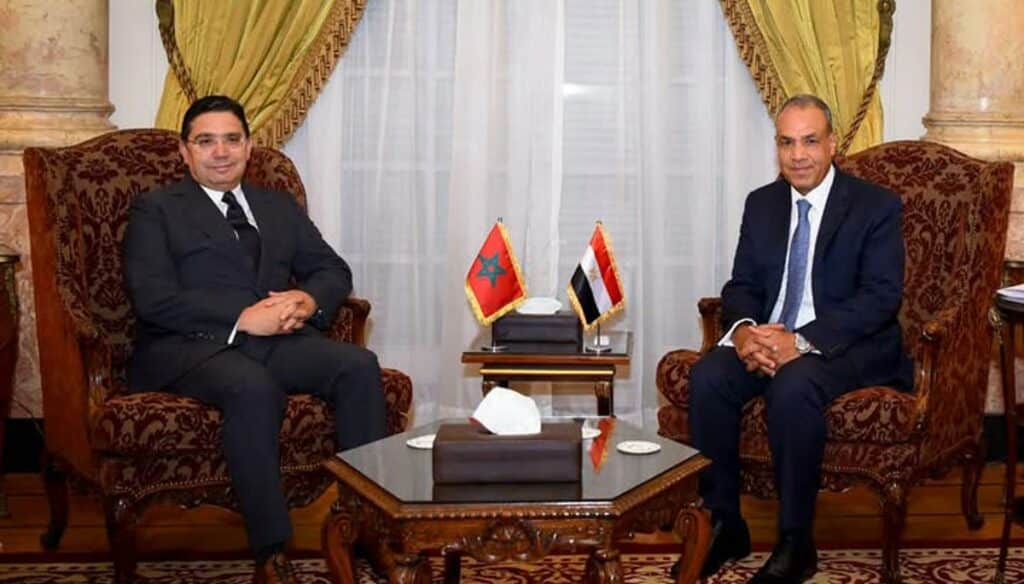 Nasser Bourita et Badr Abdel Aaty.