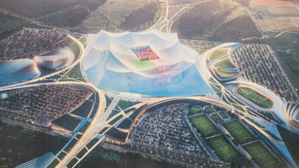 Nouvelles images du futur stade Hassan II de Benslimane