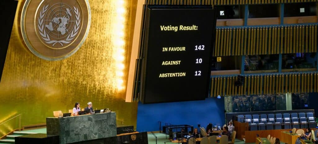 Cause palestinienne : à une majorité écrasante, l'ONU relance la solution à deux Etats