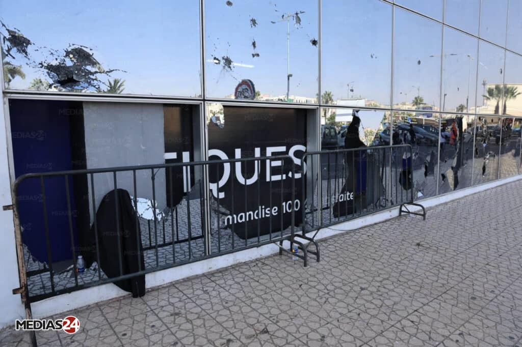 Manifestations GenZ : après les violences à Inezgane, Médias24 constate les dégâts sur le terrain (Images)