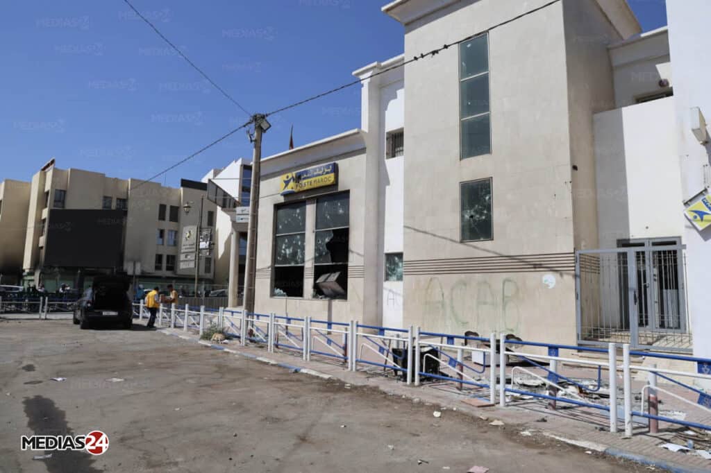 Manifestations GenZ : après les violences à Inezgane, Médias24 constate les dégâts sur le terrain (Images)