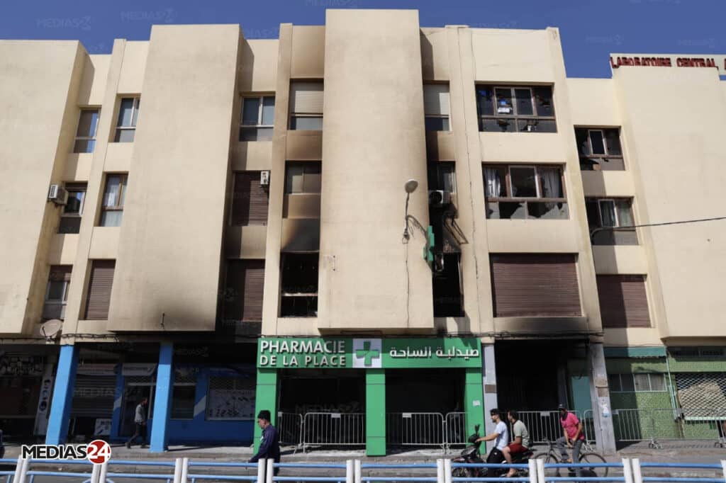 Manifestations GenZ : après les violences à Inezgane, Médias24 constate les dégâts sur le terrain (Images)