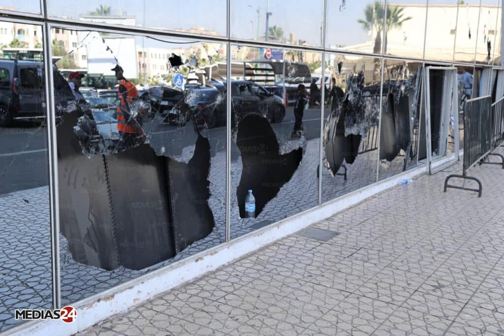 Manifestations GenZ : après les violences à Inezgane, Médias24 constate les dégâts sur le terrain (Images)