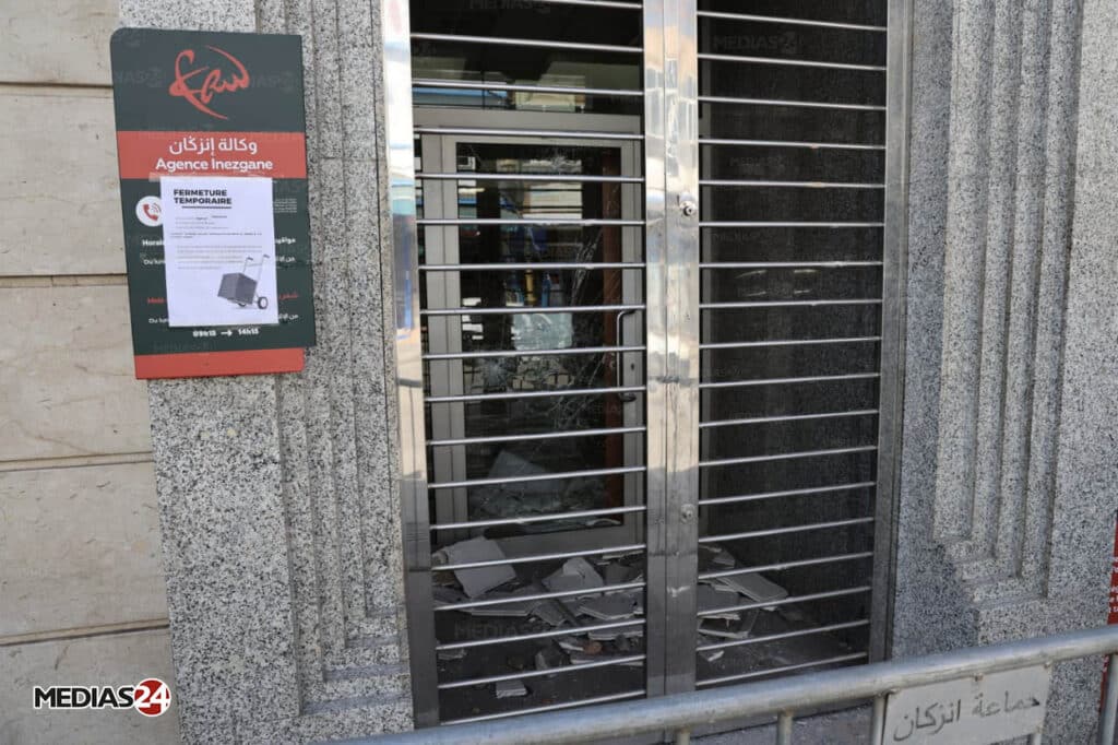 Manifestations GenZ : après les violences à Inezgane, Médias24 constate les dégâts sur le terrain (Images)