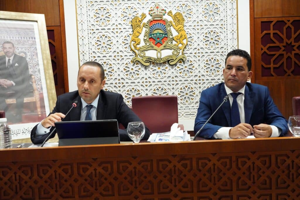 Amine Tahraoui, ministre de la santé, au parlement ce 1er octobre au sujet de la réfome du système de santé