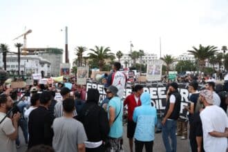 🔴🎥En direct. Manifestations GenZ du 9 octobre 2025, place Maréchal à Casablanca