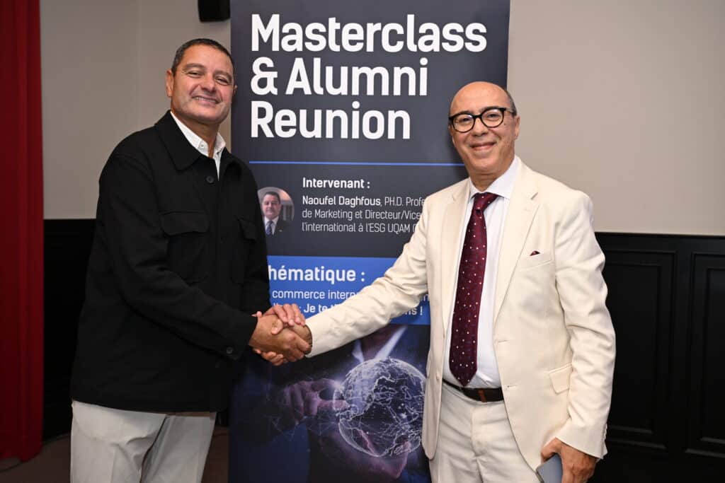 l'Université Internationale de Casablanca accueillait sa MasterClass et réunion alumni sur le thème : « Le commerce international et l’intelligence artificielle »