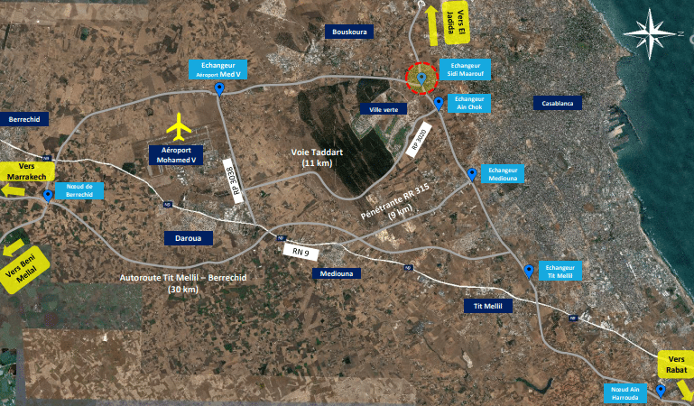 Casablanca : comment les nœuds de Sidi Maârouf et Aïn Harrouda vont désengorger la circulation