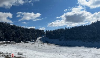 Hauteurs de neige : 46 cm au sommet de Michlifen