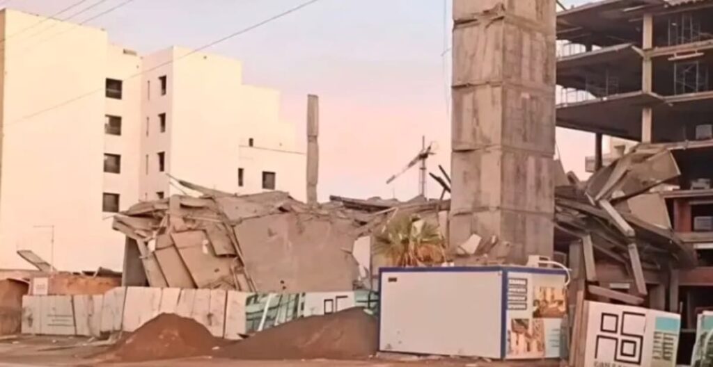 Marrakech: effondrement d'un immeuble en construction.