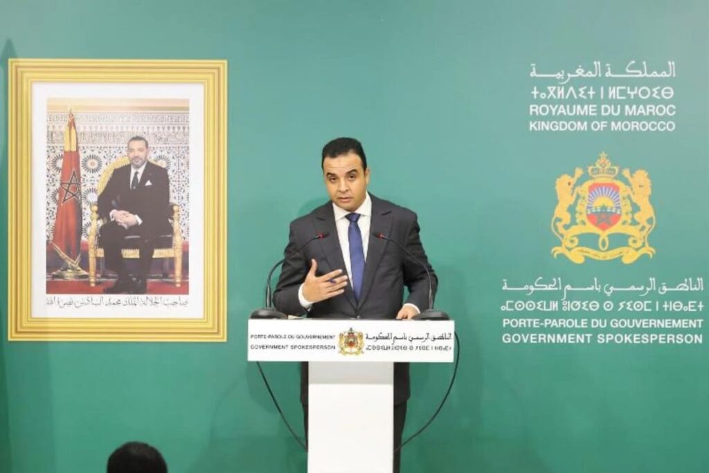 Mustapha Baitas, ministre délégué chargé des Relations avec le Parlement et la société civile, et porte-parole officiel du gouvernement.