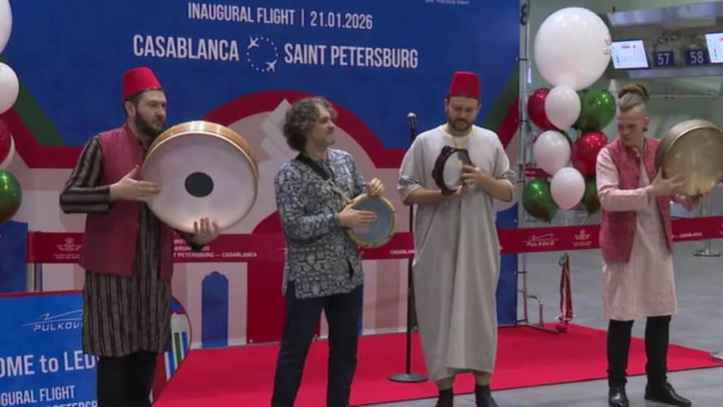 Le premier vol direct Casablanca–Saint-Pétersbourg atterrit à Pulkovo