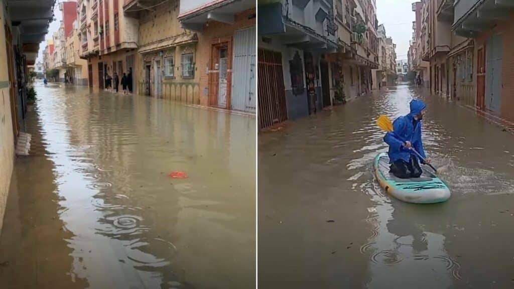 Intempéries dans le nord crues, inondations et fermeture temporaire de l’aéroport de Tétouan